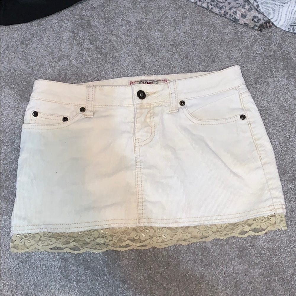 Jean Skirt with lace
